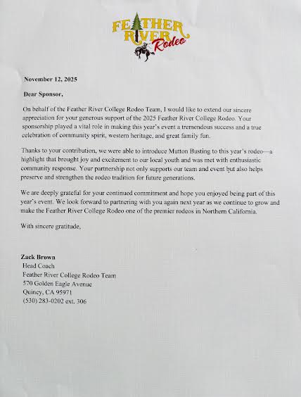 2025 Feather River College Rodeo Team